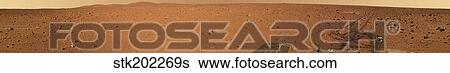 Stock Photograph - Panoramic view of Mars. Fotosearch