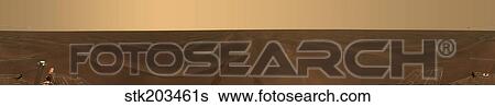 Panoramic view of the plains of Meridiani on the planet Mars. View Large Photo Image Stock Photograph - Panoramic view of the plains of Meridiani on the planet Mars.. Fotosearch