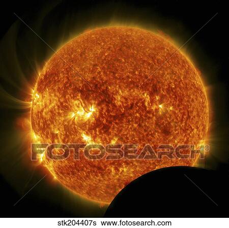 Partial solar eclipse. View Large Photo Image Stock Photograph - Partial solar eclipse.. Fotosearch