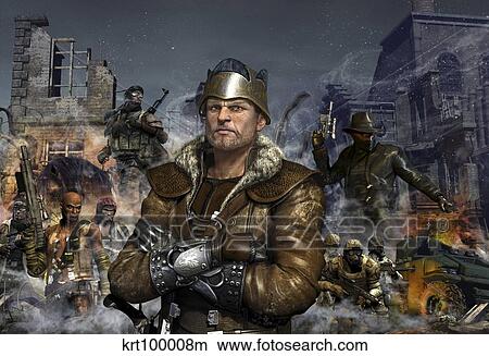 Partisan and rebels on the left of the king and a government military on the right. View Large Illustration Stock Illustration - Partisan and rebels on the left of the king and a government military on the right.. Fotosearch