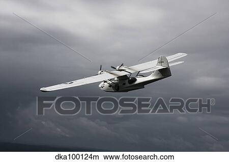 PBY Catalina vintage flying boat. View Large Photo Image Picture - PBY Catalina vintage flying boat.. Fotosearch