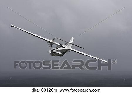 PBY Catalina vintage flying boat. View Large Photo Image Picture - PBY Catalina vintage flying boat.. Fotosearch