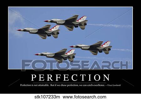Perfection: Inspirational Quote and Motivational Poster View Large Photo Image Picture - Perfection: Inspirational Quote and Motivational Poster. Fotosearch