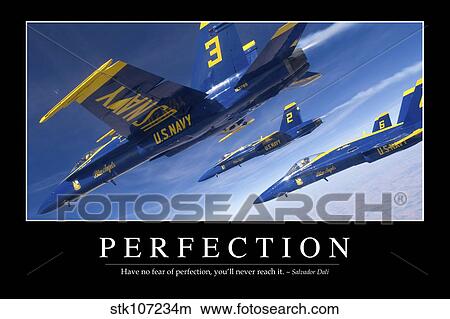 Perfection: Inspirational Quote and Motivational Poster View Large Photo Image Picture - Perfection: Inspirational Quote and Motivational Poster. Fotosearch