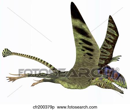 Peteinosaurus pterosaur from the Triassic Period. View Large Illustration Stock Illustration - Peteinosaurus pterosaur from the Triassic Period.. Fotosearch