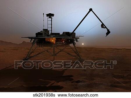 Phoenix Mars Lander View Large Illustration Stock Illustration - Phoenix Mars Lander. Fotosearch