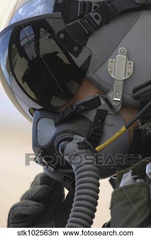 Pilot sits in his A-10 Thunderbolt II. View Large Photo Image Picture - Pilot sits in his A-10 Thunderbolt II.. Fotosearch