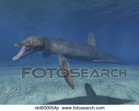 Stock Illustration - Pliosaurus kevani, Late Jurassic of England.. Fotosearch