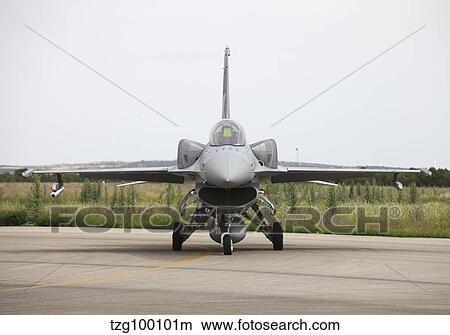 Polish F-16C Block 52 at Albacete Airfield, Spain. View Large Photo Image Picture - Polish F-16C Block 52 at Albacete Airfield, Spain.. Fotosearch