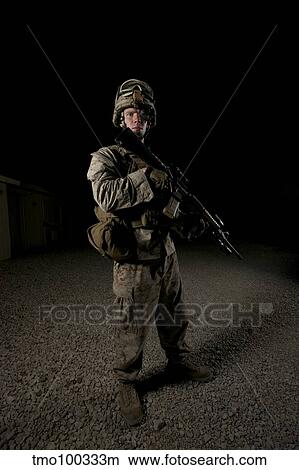 Portrait of a U. S. Marine in Afghanistan. View Large Photo Image Picture - Portrait of a U. S. Marine in Afghanistan.. Fotosearch