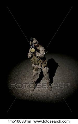 Portrait of a U. S. Marine in Afghanistan. View Large Photo Image Picture - Portrait of a U. S. Marine in Afghanistan.. Fotosearch