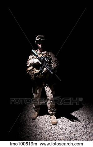 Portrait of a U. S. Marine in uniform. View Large Photo Image Picture - Portrait of a U. S. Marine in uniform.. Fotosearch