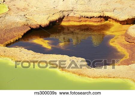 Potassium salt deposits, Dallol geothermal area, Danakil Depression, Ethiopia. View Large Photo Image Stock Photograph - Potassium salt deposits, Dallol geothermal area, Danakil Depression, Ethiopia.. Fotosearch