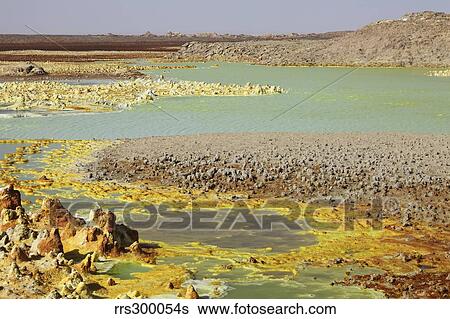 Potassium salt deposits, Dallol geothermal area, Danakil Depression, Ethiopia. View Large Photo Image Stock Photograph - Potassium salt deposits, Dallol geothermal area, Danakil Depression, Ethiopia.. Fotosearch