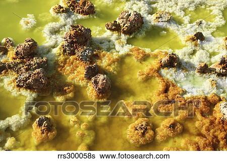 Potassium salt deposits, Dallol geothermal area, Danakil Depression, Ethiopia. View Large Photo Image Stock Photograph - Potassium salt deposits, Dallol geothermal area, Danakil Depression, Ethiopia.. Fotosearch