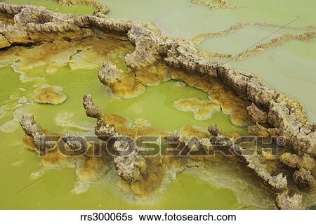 Potassium salt deposits, Dallol geothermal area, Danakil Depression, Ethiopia. View Large Photo Image Stock Photograph - Potassium salt deposits, Dallol geothermal area, Danakil Depression, Ethiopia.. Fotosearch