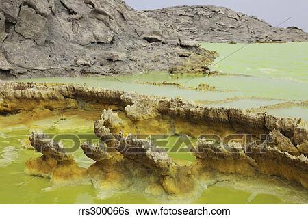 Potassium salt deposits, Dallol geothermal area, Danakil Depression, Ethiopia. View Large Photo Image Stock Photograph - Potassium salt deposits, Dallol geothermal area, Danakil Depression, Ethiopia.. Fotosearch