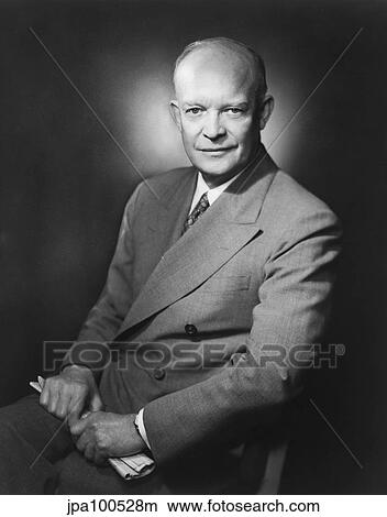 Picture - Presidential Portrait of Dwight D. Eisenhower.. Fotosearch
