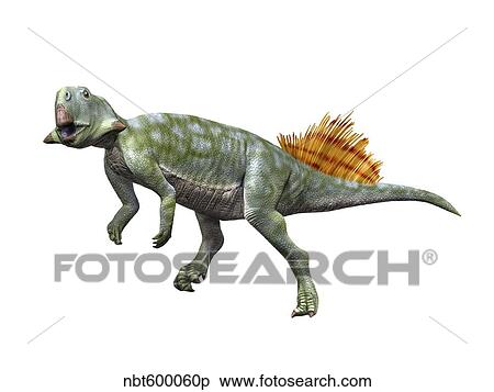 Psittacosaurus lujiatunensis, Early Cretaceous of China. View Large Illustration Stock Illustration - Psittacosaurus lujiatunensis, Early Cretaceous of China.. Fotosearch