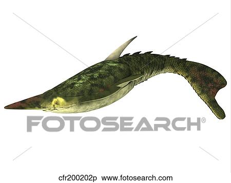 Pteraspis is an extinct genus of jawless fish. View Large Illustration Stock Illustration - Pteraspis is an extinct genus of jawless fish.. Fotosearch