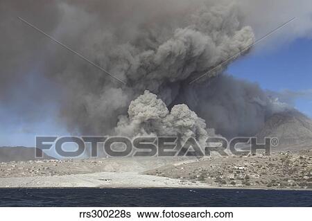 Pyroclastic flow in abandoned city of Plymouth, Soufriere Hills volcano, Montserrat, Caribbean. View Large Photo Image Stock Photograph - Pyroclastic flow in abandoned city of Plymouth, Soufriere Hills volcano, Montserrat, Caribbean.. Fotosearch