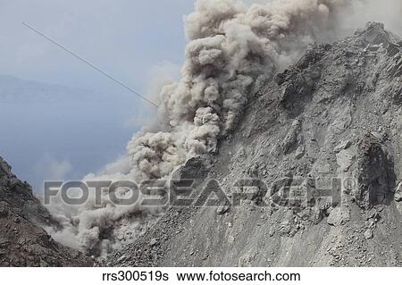 Pyroclastic flow on flank of Rerombola lava dome of Paluweh volcano. View Large Photo Image Stock Photograph - Pyroclastic flow on flank of Rerombola lava dome of Paluweh volcano.. Fotosearch