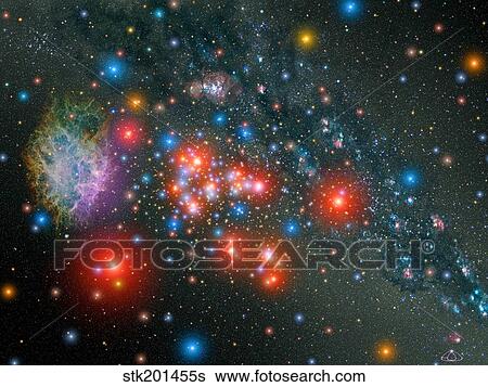 Red Super Giant Cluster with associated Supernova Remnant View Large Photo Image Stock Photograph - Red Super Giant Cluster with associated Supernova Remnant. Fotosearch