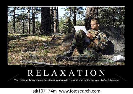 Picture - Relaxation: Inspirational Quote and Motivational Poster. Fotosearch