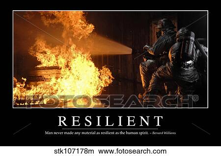 Resilient Inspirationnel Citation Et Motivation Affiche Image Stkm Fotosearch