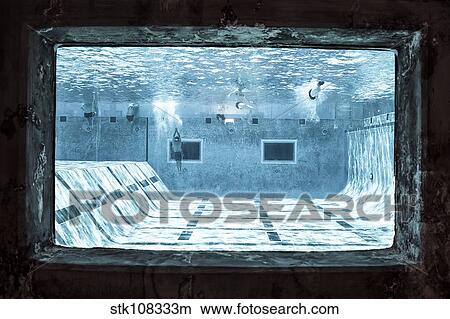 Picture - Retired Navy special warfare service members practice their swimming.. Fotosearch