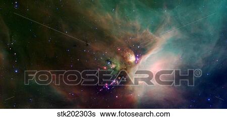 Stock Photograph - Rho Ophiuchi nebula.. Fotosearch