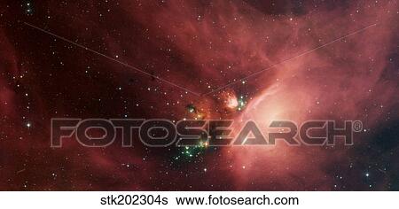 Stock Photograph - Rho Ophiuchi nebula.. Fotosearch