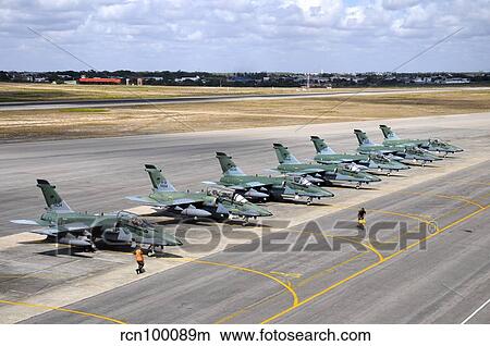 Row of Brazilian Air Force A-1B (AMX) aircraft at Natal Air Force Base, Brazil. View Large Photo Image Picture - Row of Brazilian Air Force A-1B (AMX) aircraft at Natal Air Force Base, Brazil.. Fotosearch