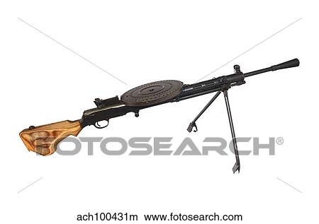 Russian 7. 62mm Degtyarev DP machine gun. View Large Photo Image Picture - Russian 7. 62mm Degtyarev DP machine gun.. Fotosearch