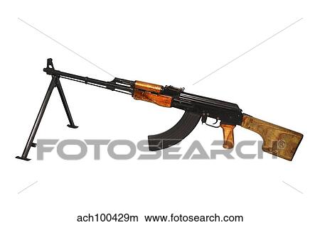 Russian RPK 7. 62mm light machine gun. View Large Photo Image Picture - Russian RPK 7. 62mm light machine gun.. Fotosearch