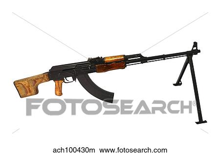 Russian RPK 7. 62mm light machine gun. View Large Photo Image Picture - Russian RPK 7. 62mm light machine gun.. Fotosearch