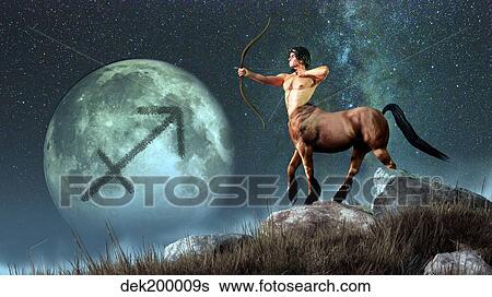 Sagittarius is the ninth astrological sign of the Zodiac. View Large Illustration Stock Illustration - Sagittarius is the ninth astrological sign of the Zodiac. . Fotosearch