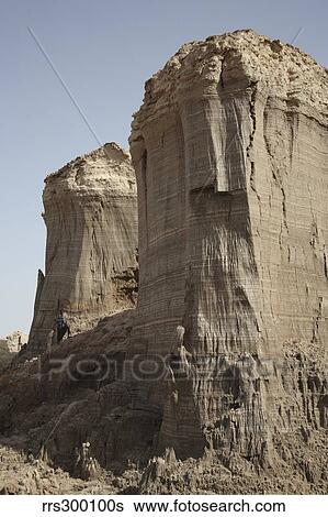 Salt canyons made of layers of halite and gypsum, Danakil Depression, Ethiopia. View Large Photo Image Stock Photograph - Salt canyons made of layers of halite and gypsum, Danakil Depression, Ethiopia.. Fotosearch