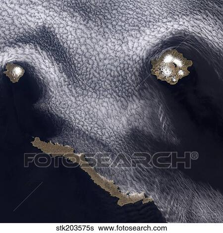 Satellite image of Semisopochnoi Island in the western Aleutian Islands of Alaska. View Large Photo Image Stock Photograph - Satellite image of Semisopochnoi Island in the western Aleutian Islands of Alaska.. Fotosearch