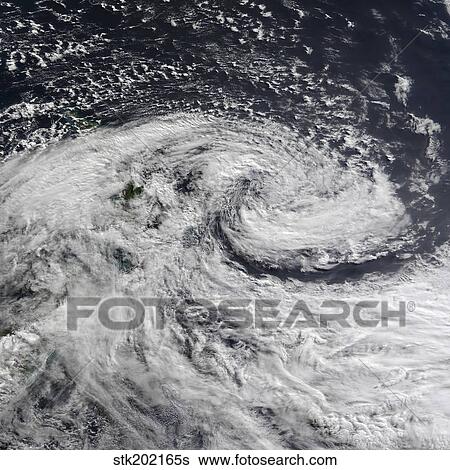 Satellite view of a storm over new Zealand. View Large Photo Image Stock Photograph - Satellite view of a storm over new Zealand.. Fotosearch