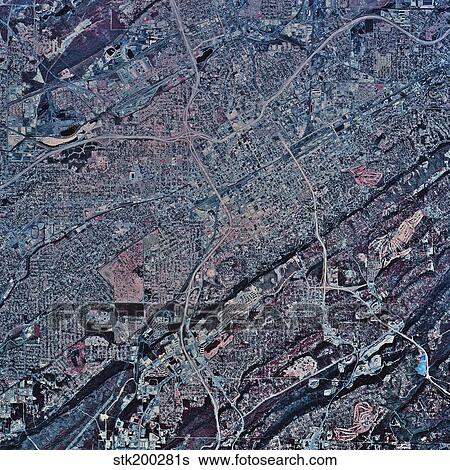 Satellite view of Birmingham, Alabama. View Large Photo Image Stock Photograph - Satellite view of Birmingham, Alabama.. Fotosearch