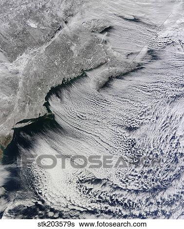 Satellite view of clouds across the skies of the North Atlantic. View Large Photo Image Stock Photograph - Satellite view of clouds across the skies of the North Atlantic.. Fotosearch