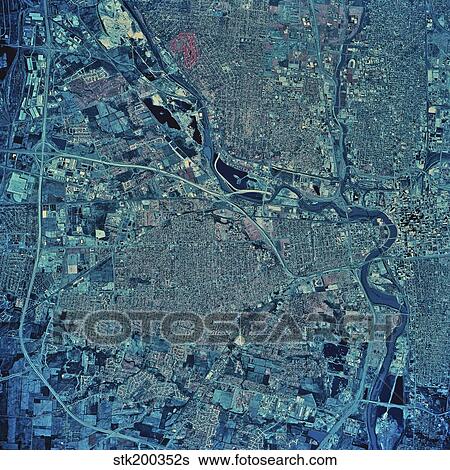 Satellite view of Columbus, Ohio. View Large Photo Image Stock Photograph - Satellite view of Columbus, Ohio.. Fotosearch