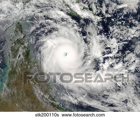 Satellite view of Cyclone Ingrid. View Large Photo Image Stock Photograph - Satellite view of Cyclone Ingrid.. Fotosearch