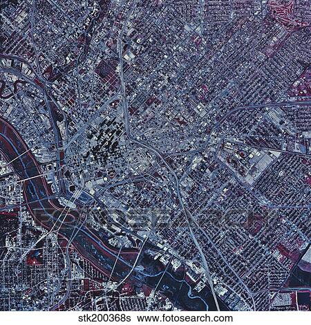Satellite view of Dallas, Texas View Large Photo Image Stock Photograph - Satellite view of Dallas, Texas. Fotosearch