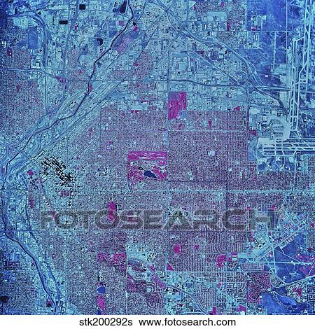 Satellite view of Denver, Colorado. View Large Photo Image Stock Photograph - Satellite view of Denver, Colorado.. Fotosearch