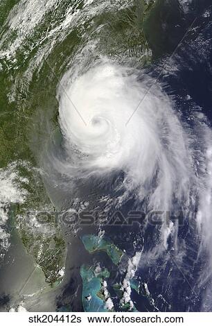 Satellite view of Hurricane Arthur. View Large Photo Image Stock Photograph - Satellite view of Hurricane Arthur.. Fotosearch