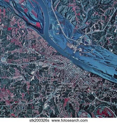 Satellite view of Jefferson City, Missouri. View Large Photo Image Stock Photograph - Satellite view of Jefferson City, Missouri.. Fotosearch