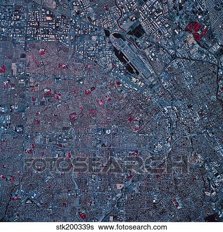 Satellite view of New York, New York. View Large Photo Image Stock Photograph - Satellite view of New York, New York.. Fotosearch
