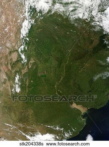 Satellite view of Northern Argentina. View Large Photo Image Stock Photograph - Satellite view of Northern Argentina.. Fotosearch